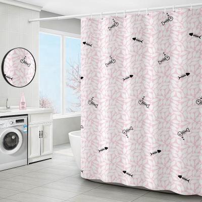 China Shower Curtain Stocked Set Bathroom Curtains Waterproof With Standard Size for sale