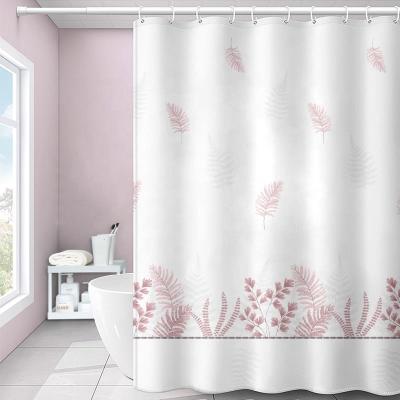 China Wholesale Latest Design European Stocked Polyester Shower Curtains For Bathroom for sale