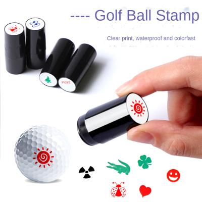 China Used Golf Customized Good Quality Promotional Plastic Golf Ball Puncher Aluminum Plastic Golf Ball Stamps for sale