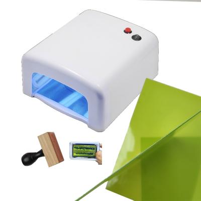 China Polymer Stamp Making 36W High Quality UV Lamp Exposure Polymer Stamp Making Machine Exposure Photopolymer Resin Gel Liquid Rubber Stamp Machines for sale