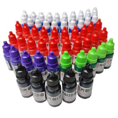 China Office Customizable Labels Quick Dry Pre Inked Rubber Stamp Self Photosensitive UV Quick Dry Waterproof Instant Ink for sale