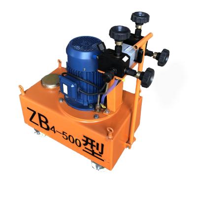 China Bridge Prestressing Zb4-500 / Zb4-600 Prestressing Anchorages Construction Using Hydraulic Electric 220v Oil Pump for sale