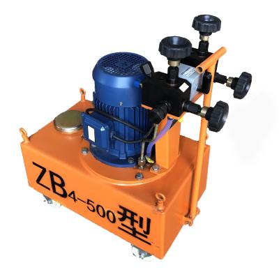 China Bridge Prestress Concrete Post Tension Oil Pump Zb4-500 Zb4-600 Prestressed Concrete Electric Oil Pump For Jack for sale