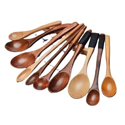 China Durable High Quality Kitchen Use Healthy Environmental Wooden Spoon For Falimy for sale