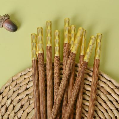 China Natural Color Viable Good Prices Customize Logo To Accept Wood Chopsticks Wenge Wood Chopsticks for sale