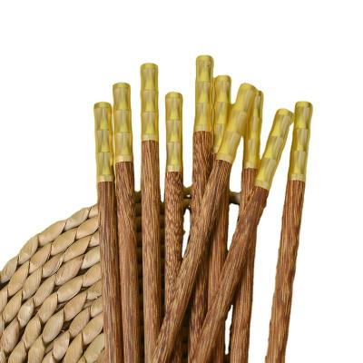 China Sustainable Hot Sale 24cm Or Customize Length Color Natural Wood Chopsticks Wenge Wood Chopsticks for sale