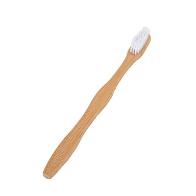 China For Home Use Factory Wholesale High Quality Adult Headed Toothbrush Bamboo Flat Wave Tail Charcoal Bamboo Toothbrush for sale