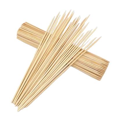 China Cheap factory price bamboo barbecue BBQ disposable bamboo sticks natural bamboo skewers for sale