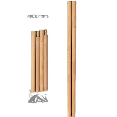 China Sustainable Fast Food Industry OPP Films Accept Logo Splice Bamboo Chopsticks Customized For Hotel for sale