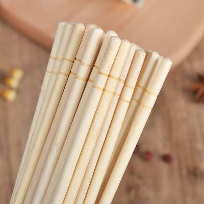 China Disposable Factory Directly Natural Accept Logo Round Bamboo Disposable Chopsticks Customized for sale