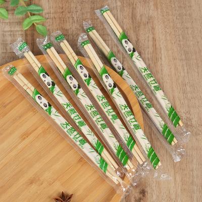 China Disposable Sustainable Eco - Friendly 200 Mm Round Shape Disposable Bamboo Chopsticks For Sale for sale