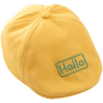 China Wholesale Character High Quality Winter Kids Sun Visor Beret Hats Autumn Children Performance Fashionable Handsome Hats for sale