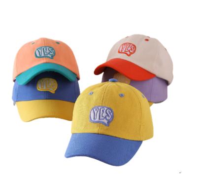 China COMMON Candy Colors Kids Hat For Toddler Or Little Boys Ages Logo Baseball Cap Kids Designer Two Tone Baseball Cap Customized 2-6 for sale