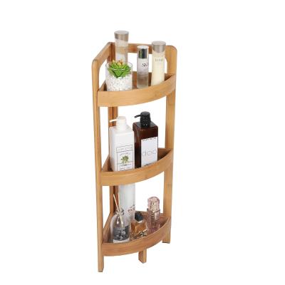 China Wholesale Eco-Friendly Bathroom Shampoo Wall Hanging Storage Shower Bath 3 Tier Corner Rack Shelf for sale