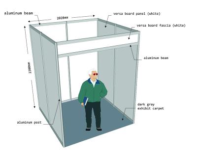 China Assemble Factory Price Aluminum 2x2 Exhibition Booth for sale