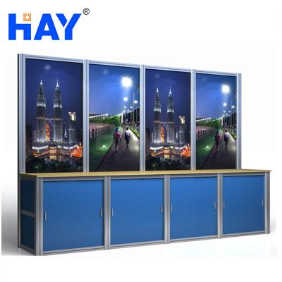 China Easy and quick to assemble and dismantle expandable trade show backdrop display with recycle system for sale