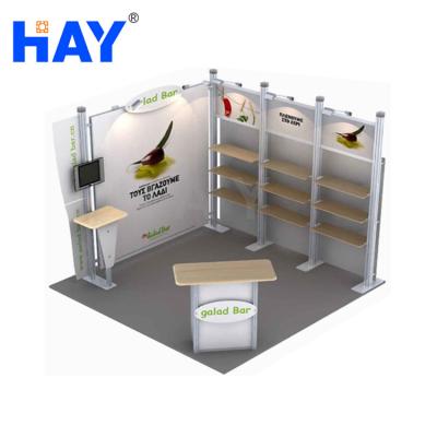 China Easy to assemble and dismantle two sides 3x3 open modular cabin for free design for sale