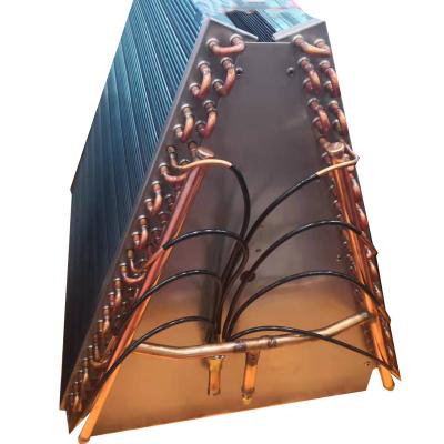 China Refrigeration Fin Tube Parts Customized Large Industrial Copper Air Cooled Condenser Treatment Coil for sale