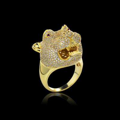 China Hiphop Customize Unique Innovative Design Animal Shape Silver Material Rings For Clothes Matching for sale