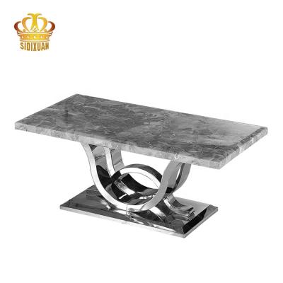 China 1 Factory Supplier Home/Office/Living Room Furniture Modern Rectangular Marble Top Coffee Table for sale