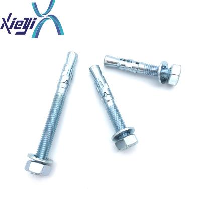 China Zinc Plating Steel M8 M10 M12 Wedge Anchor , Strong Anchor Bolt For Split And Uncracked Concrete for sale