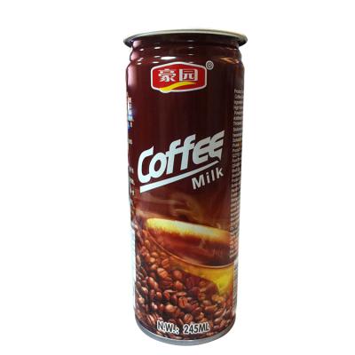 China Full Size OEM 245ml Tinplate Canned Low Sugar Iced Milk Coffee For Sale for sale