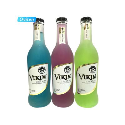 China Natural hot sale cocktail glass bottle 275ml fruit cocktail tropical juice cocktail drink flavor series for sale