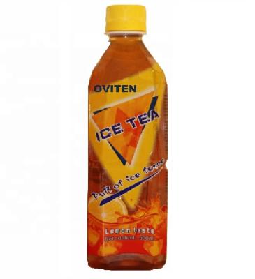 China Wholesale Cool Tea Drinks Oviten Brand 24*500ml OEM Flavor Ice Tea Soft Drink Ice Tea Drink for sale