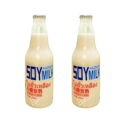 China OEM 300ml Wholesale Custom Soft Drinks Soy Milk Brands Bottle Packaging Soy Milk Drink ZYNO.1215 for sale