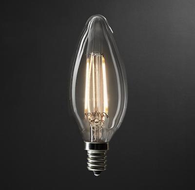 China Contemporary / Vintage / Modern Torpedo Candelabra Filament LED Bulb Vintage Bulbs Led C35 Tailed Sharp Bulbs 4W for sale