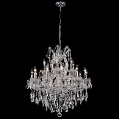 China Contemporary/Vintage/Modern Crystal Light Maple Leaf Crystal Lamps Maria Theresa Chandelier Cozee Lighting Crystal Silver Lighting Clear Hanging CZ6001/19 for sale