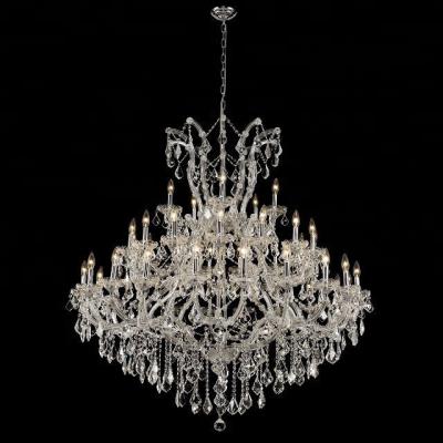 China CZ6001/52 Contemporary/Vintage/Modern Project Ceiling Fixture Hotel Large Crystal Chandeliers Cristal Light Maria Theresa Lighting Glass Muslim Crystal Lamps for sale