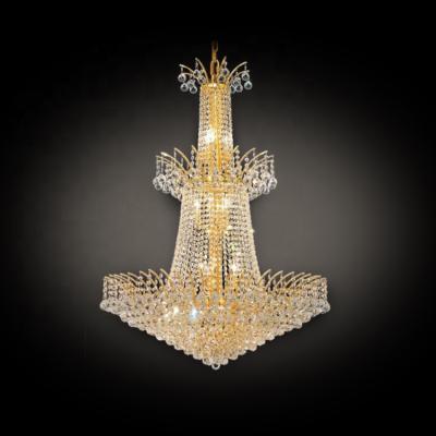 China Basket Modern Traditional/Modern Crystal Chandeliers Cristal Hanging Light from Crystal Empire Chandelier Lighting Gold to Wedding Hotel Decor CZ6515 for sale