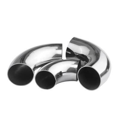 China Exhaust Pipe Manufacturers Directly Supply Standard Stainless Steel Pipe Fittings 180 Degree Elbow Sanitary Elbow Welding Type for sale