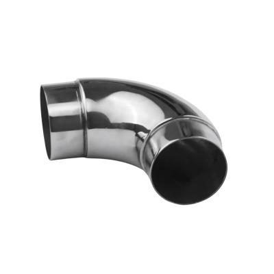 China Exhaust Pipe Factory Guaranteed Quality Proper Price Welding Elbow Stainless Steel Pipe Handrail Fittings Stair Guardrail Elbow for sale