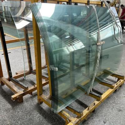 China Professionele op maat gemaakte gebogen glas voor balkonrailingen met AS / NZS 2208 certificering en UV-bescherming Te koop