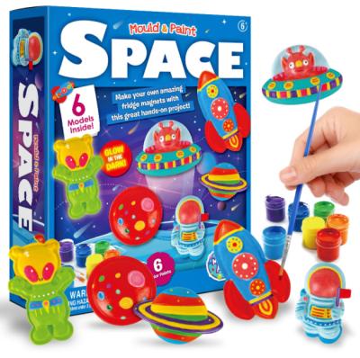 China Children Education Funny Kids Play DIY Colorful Dinosaur Paint Kit Space Star Model Gift Kids Educational DIY Toy for sale