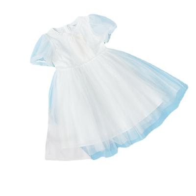 China Washable Hot Sale High Quality Baby Girl Birthday Dress Bow Flower Performance Puffy Princess Girls Dresses for sale