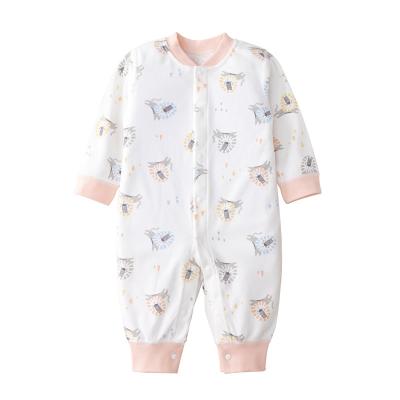 China Spandex / Polyester Hot Selling Good QualityOrganic Cotton Baby Clothes Baby Boy Romper Unisex Onesie Long Sleeve Soft Clothes Baby Bodysuit for sale