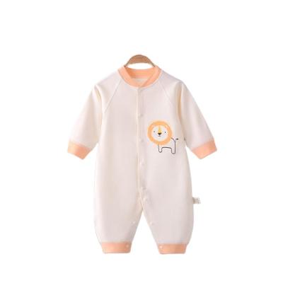 China Spandex / Polyester Guaranteed Quality Unique Long Sleeve  Baby Zip Romper Custom Baby Romper With Feet Zipper Pajamas Sleepwear Onesie for sale