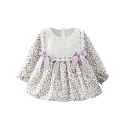 China Washable The Fine Quality Cute Newborn Spring Fall Designers Kids Knitted Longsleeve Dresses Baby Girl Clothes for sale