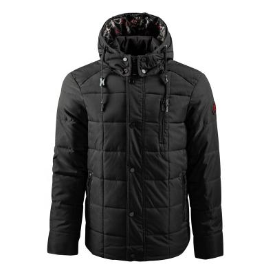 China High Quality Windproof Custom Quilted Padded Striper Jacket Mens Stand Up Plus Size Mens Clothing for sale