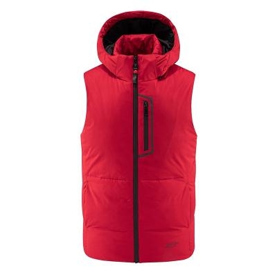 China Custom Outdoor Life Anti-Wrinkle Vest Mens Winter Puffy Bubble Vest Men's Vest Hood Jackets Vest for sale