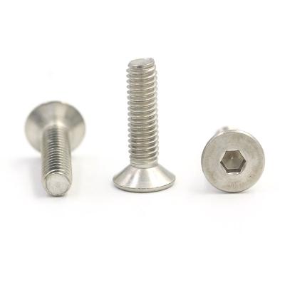 China Stainless Steel Flat Head Ss Hot Socket Hex Making Machine Base Porcelain Cup Head Screws for sale