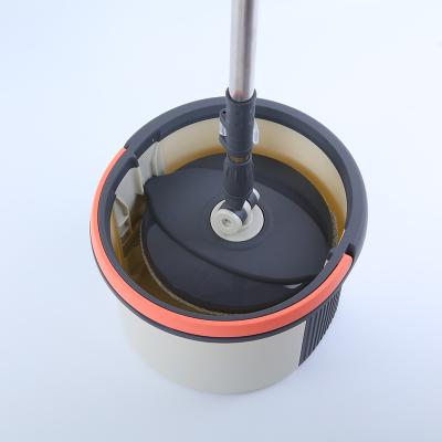 China Sustainable New Products Spin Single Mop Bucket Floor Cleaning Lazy Hand Free Bucket Mops Also Seen On TV for sale