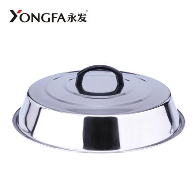 China High Quality 32-65cm Food Viable Cover Around Stainless Steel Cover Dome Heaping Pots Lids Stainless Steel Pan Cover for sale