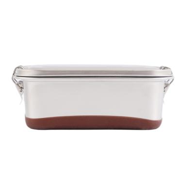 China Freshness Preservation Air Stainless Steel Lunch Box Double Layer Tight Food Container Bento Box For Meal Convenient for sale