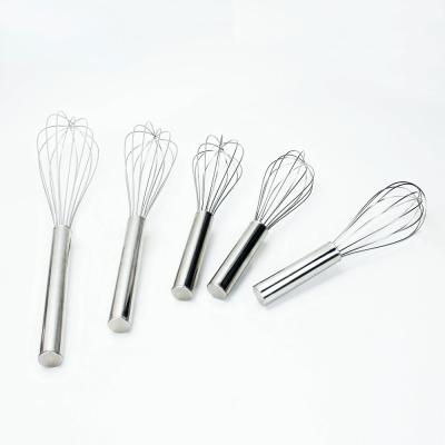 China Viable Wholesale Egg Cake Beater Stainless Steel Baking Supplies Hand Mixer Cream Mixer for sale