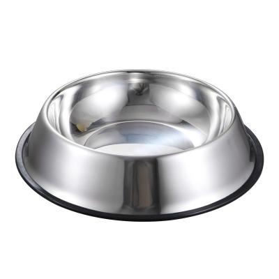 China Sustainable Multicolor Non-Slip Stainless Steel Dog Bowls Pet Bowl Cat Bowl for sale