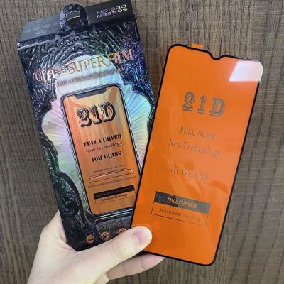 China 21D Full Anti-fingerprint Factory Price Glue Tempered Glass For OPPO A52/A72/A92 For OPPO Realme 5/5 pro/6 Screen Protector for sale